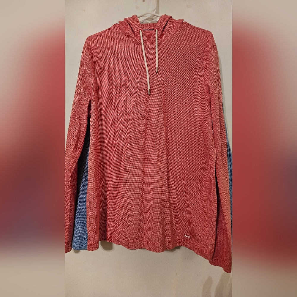 2 MEN'S Michael KORS Red and Blue Checkered Hoodies